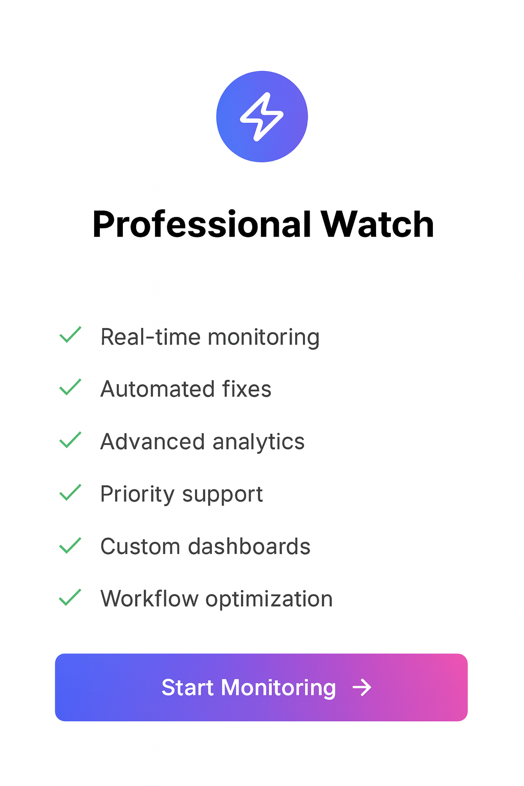 Professional Watch